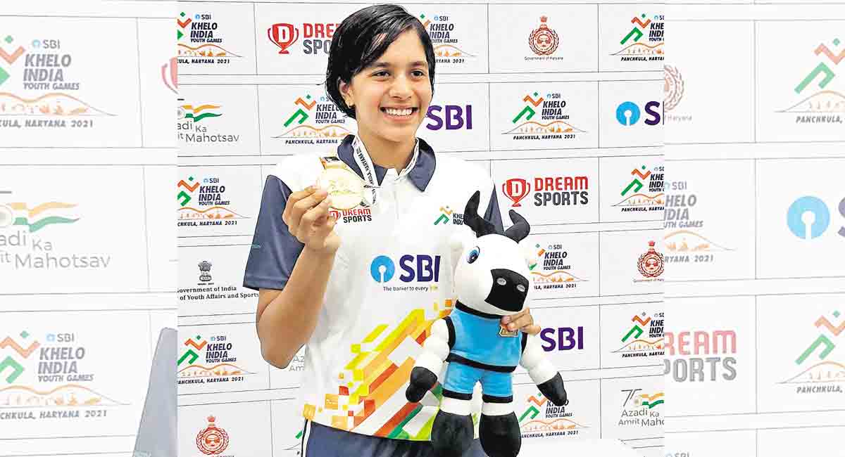 Khelo India: Telangana’s Vritti swims to gold with record timing