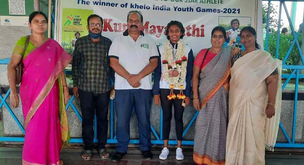 Khelo India: Telangana’s Mayavathi returns to warm reception