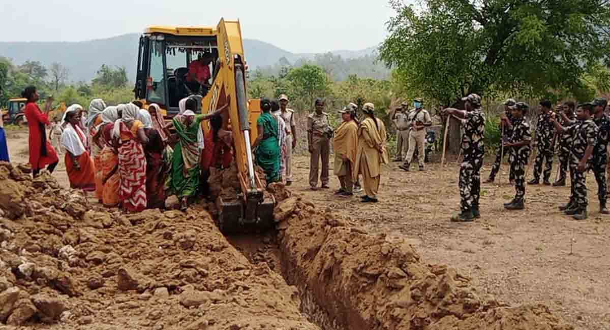 Tension prevails as villagers till Forest dept lands in Adilabad