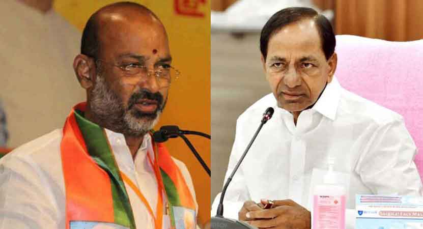 Bandi urges CM KCR to resolve podu land issue