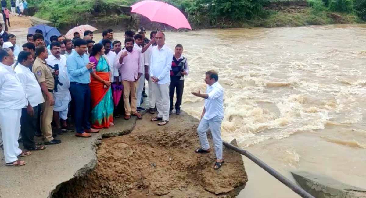 Bridge across Gangamma Vagu to help Dhup Singh Thanda residents: Harish Rao