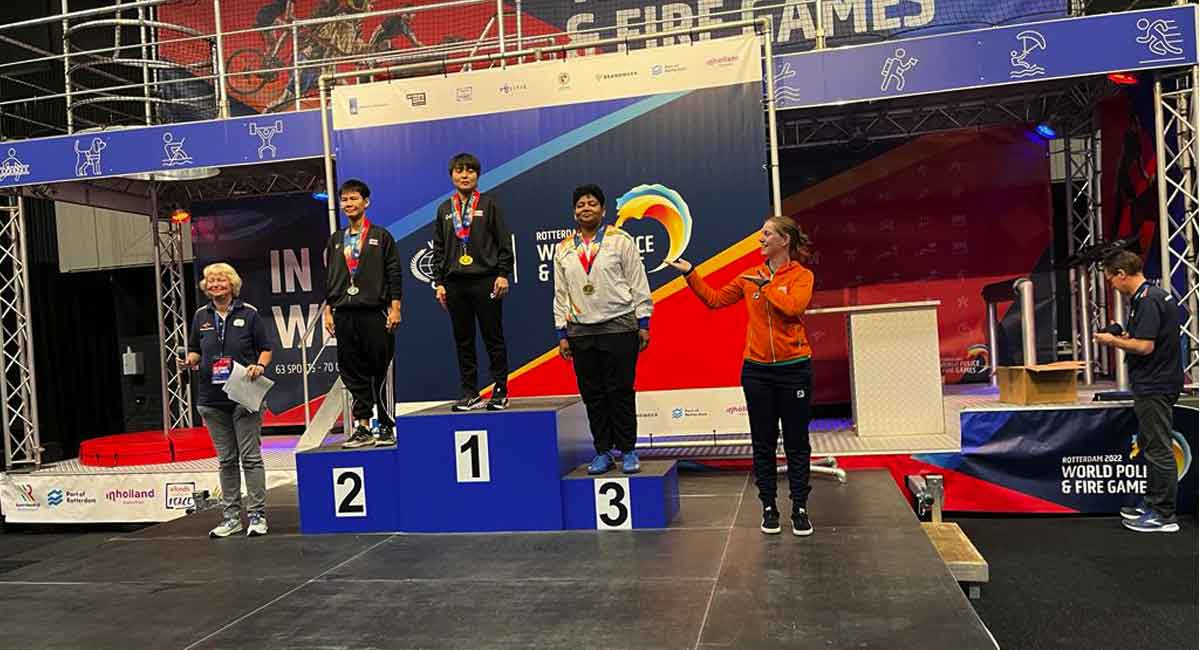 Rachakonda cops bag medals in World Police and Fire Game 2022