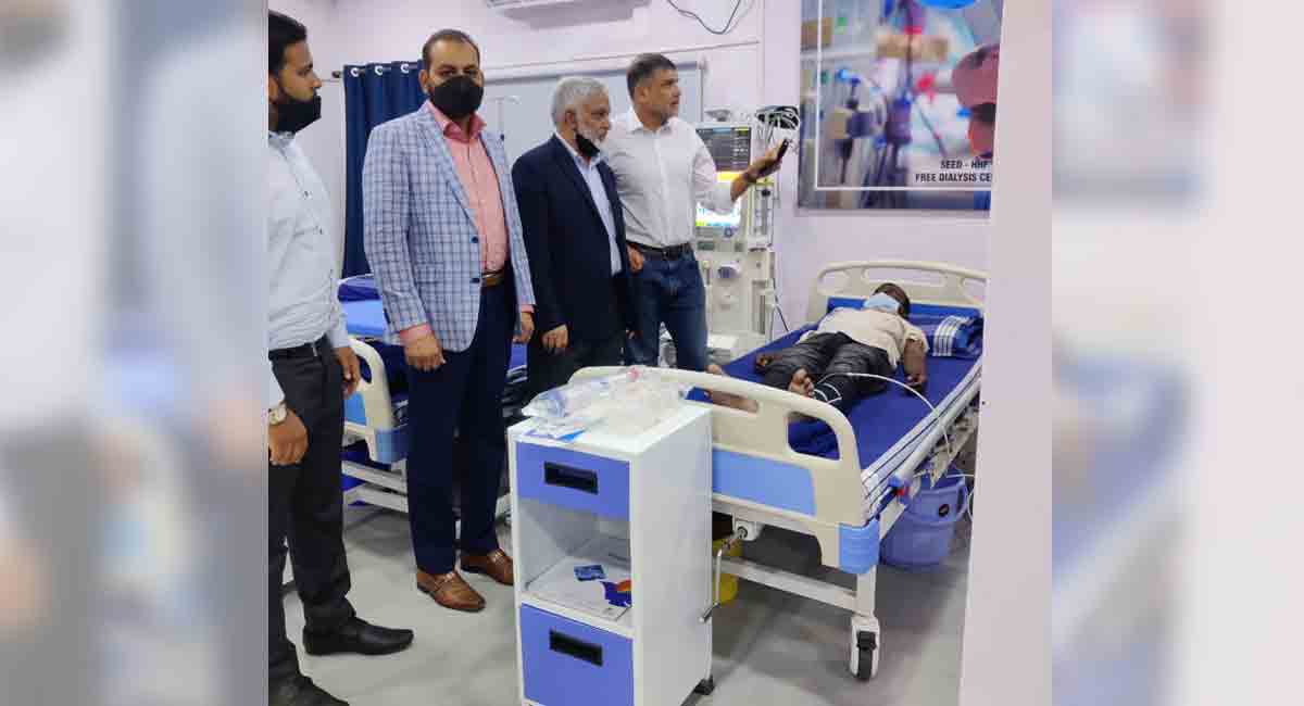 Helping Hand Foundation, SEED set up dialysis machines at mosque in Hyderabad