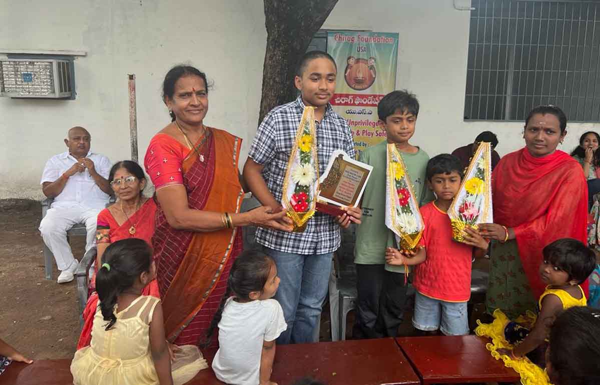 School students from US help renovation of Rudramamba aided school in Warangal