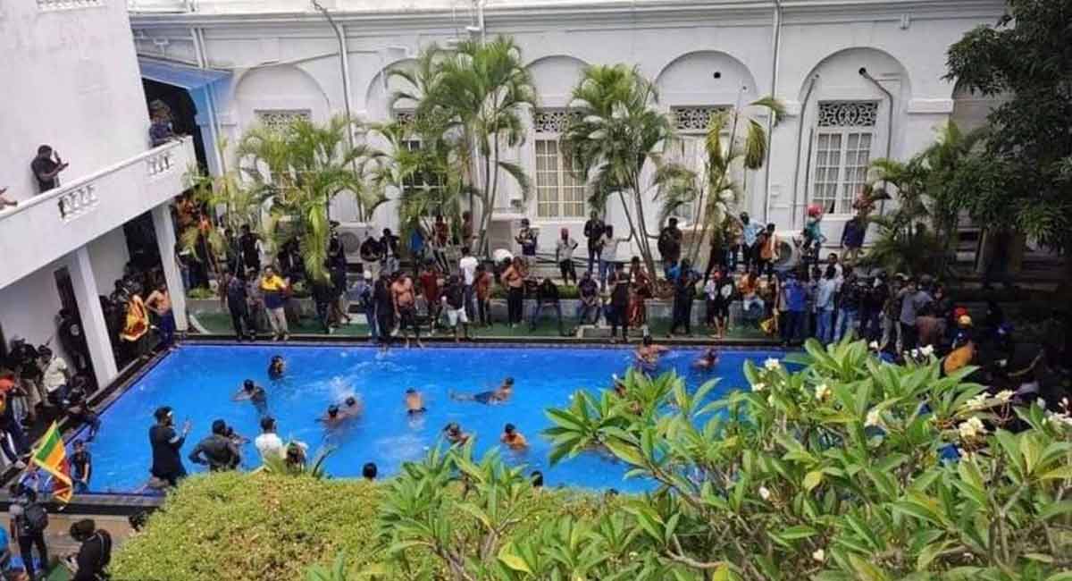 Enraged protestors storm Sri Lankan President Gotabaya’s house