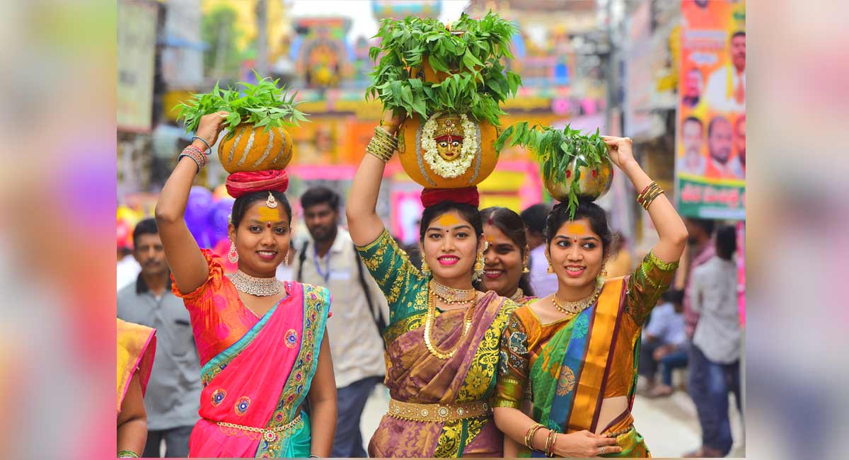 Festive atmosphere in Hyderabad with Bonalu celebrations