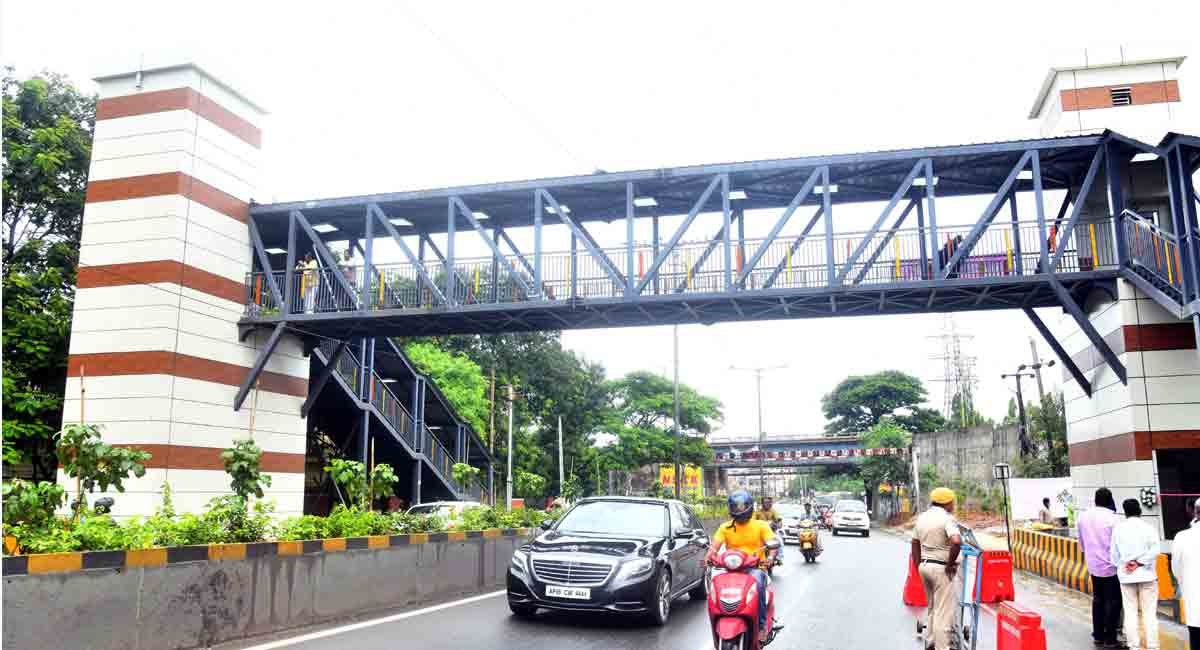 Hyderabad: Foot over Bridge inaugurated at Ferozguda