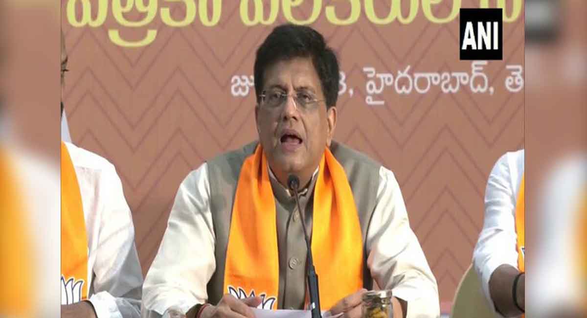 Telangana govt has become a symbol of corruption, says Piyush Goyal