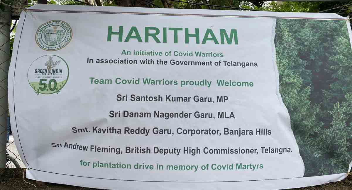 Unique park in memory of Covid martyrs unveiled in Hyderabad