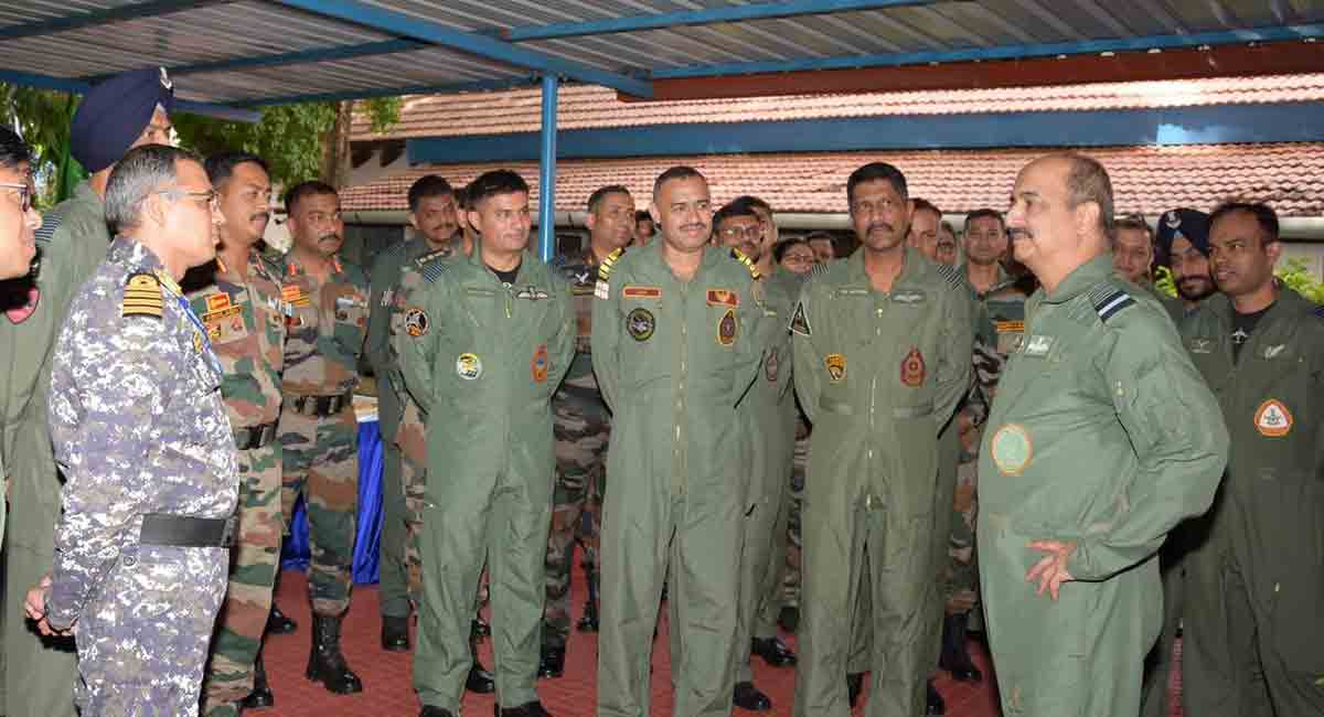 Hyderabad: IAF Chief of Air Staff addresses future commanders at CAW