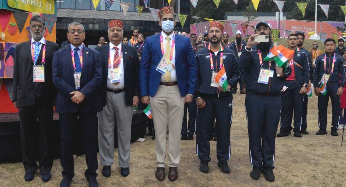 Indian flag hoisted at CWG village in Birmingham