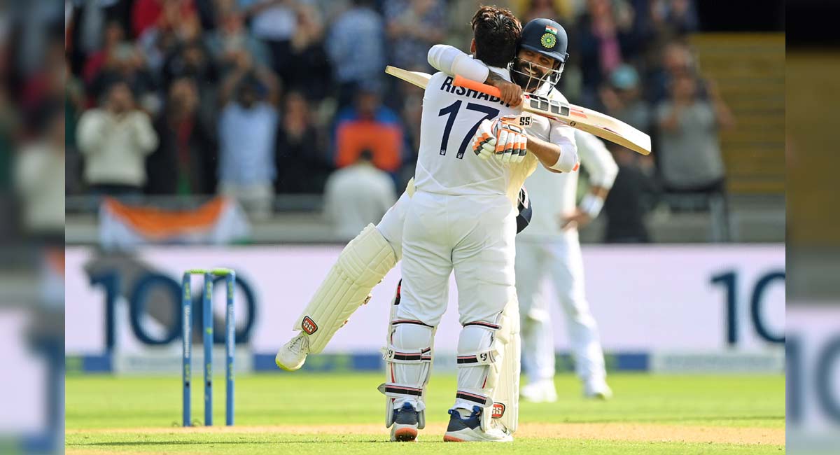 Jadeja, Pant script history with 222-run partnership against England