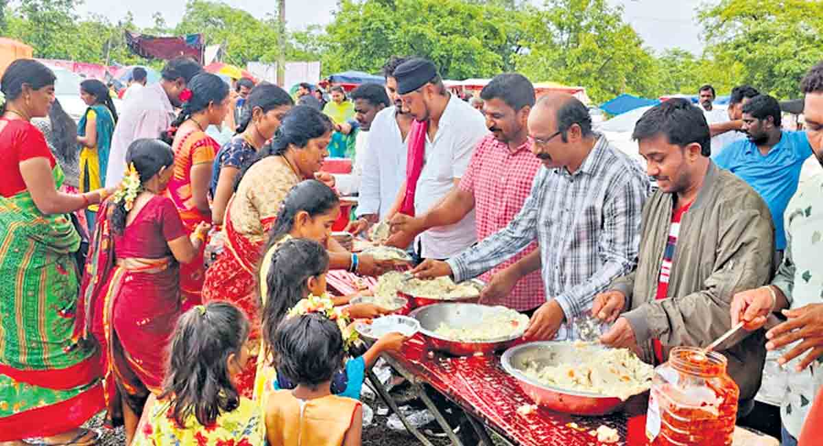 Mancherial: Durga Devi Jatara celebrated on grand note