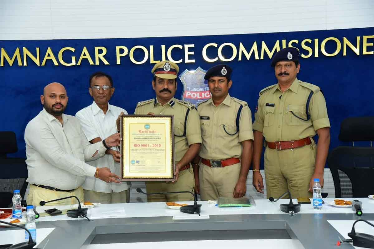 Karimnagar Police Commissionerate office gets ISO certification