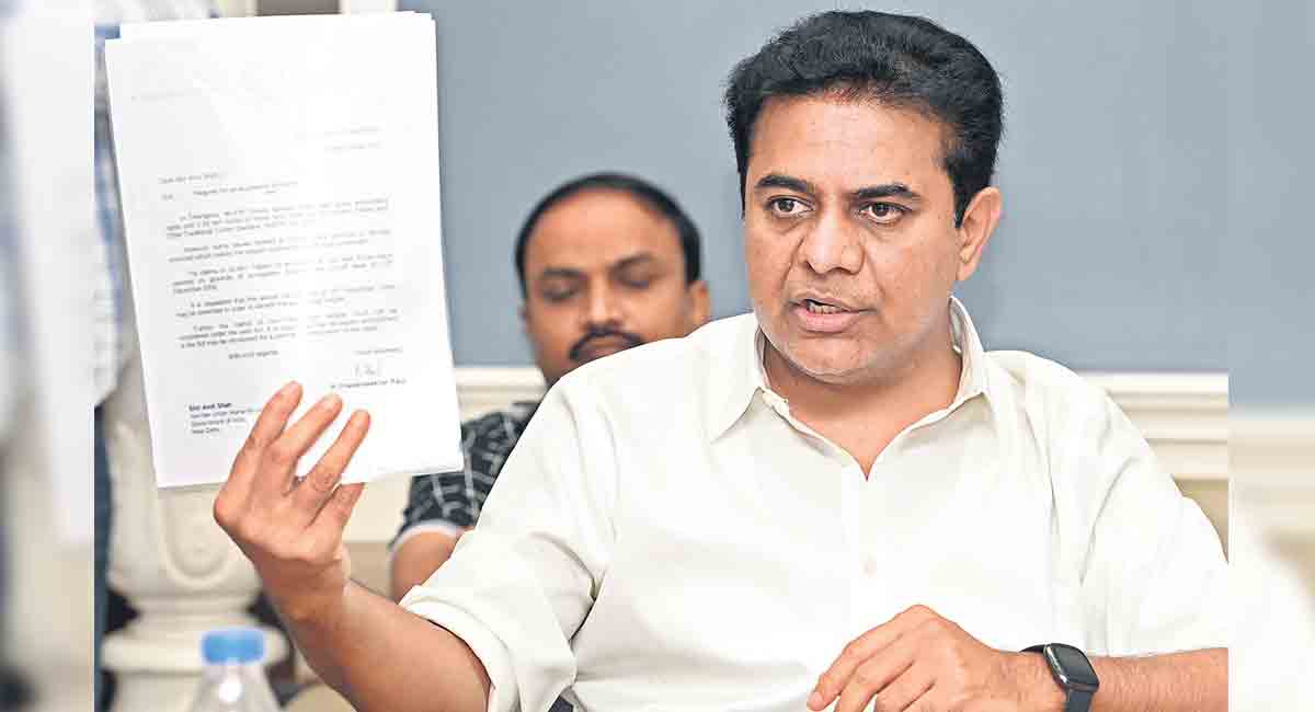 Centre taking revenge on Telangana: KTR