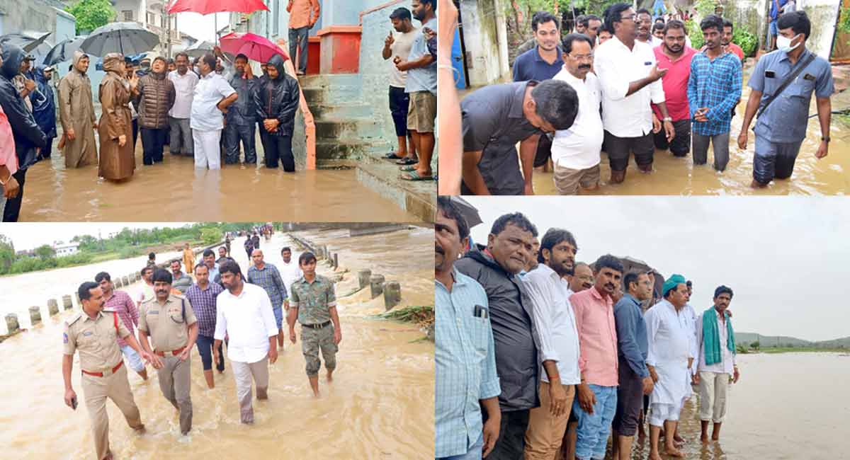 KTR appreciates TRS leaders for taking up rescue measures in flood affected areas