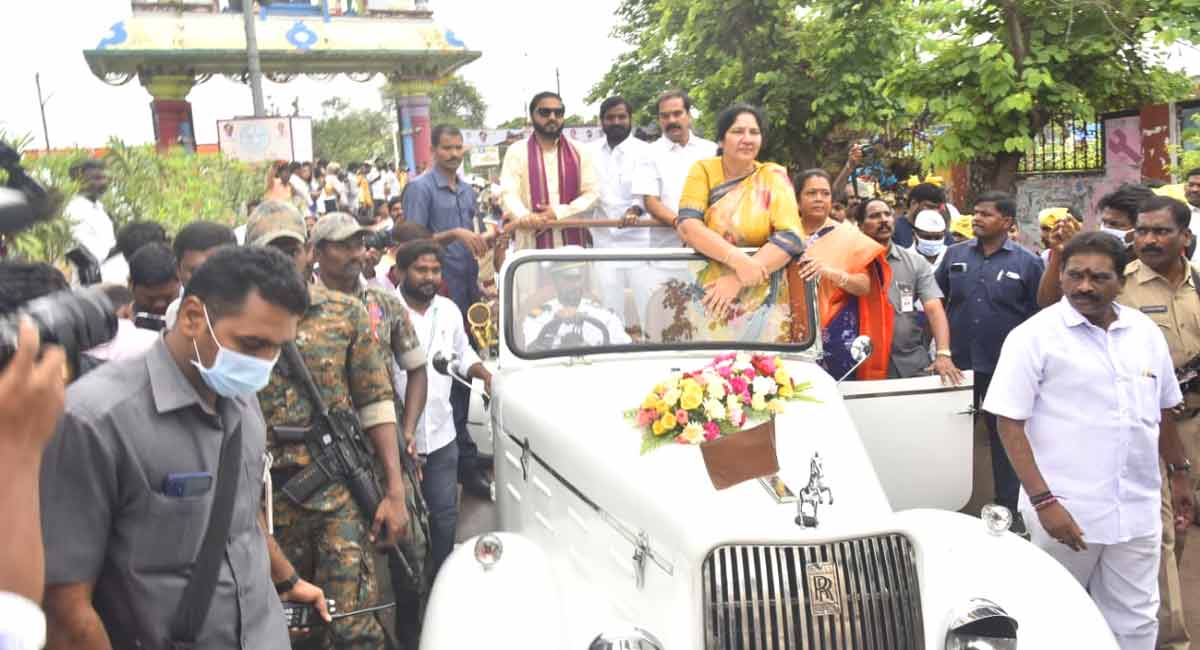 Kakatiya Vaibhava Saptaham begins at Bhadrakali temple in Warangal