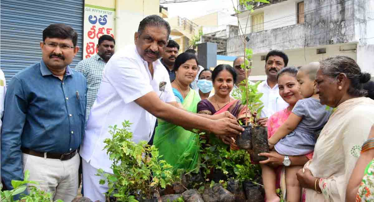 KMC to plant 5 lakh saplings in seventh phase of Haritha Haram: Karimnagar Mayor