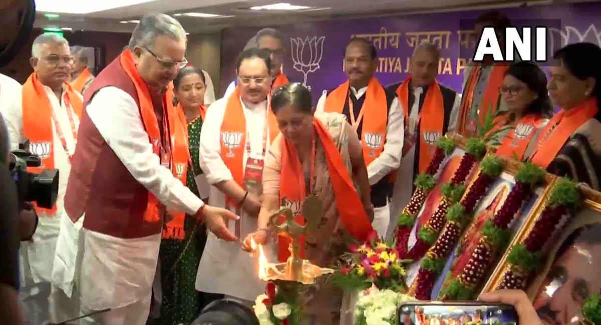 Nadda inaugurates national officer bearers’ meet ahead of BJP’s National Executive meeting in
