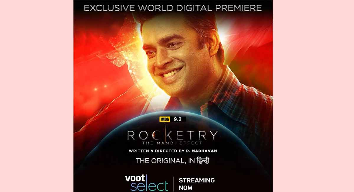 ‘Rocketry: The Nambi Effect’, to exclusively stream in Hindi on Voot Select & air on COLORS Cineplex 