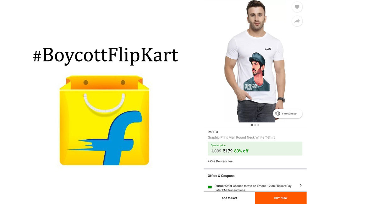 T-shirt with Sushant Singh’s photo triggers #BoycottFlipKart on Twitter