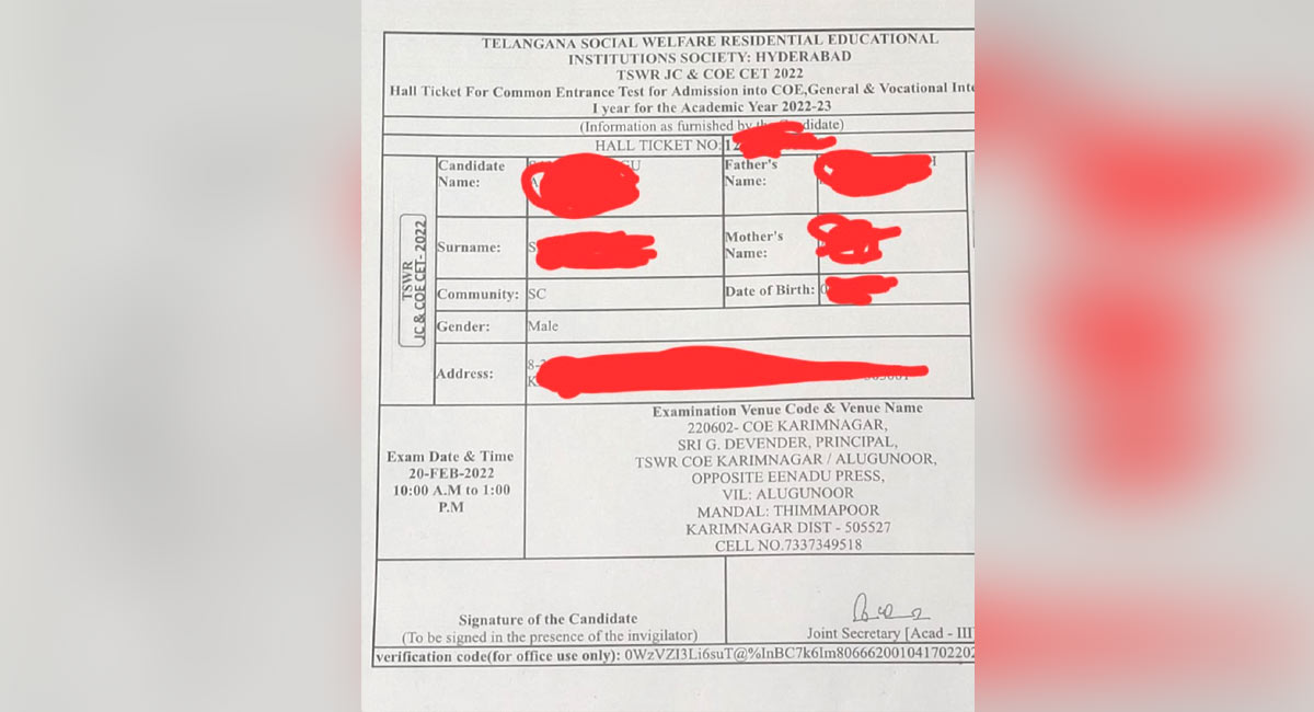 TSWREIS flaws cause mental agony to students as they were allocated admissions into BiPC against their choice of MPC