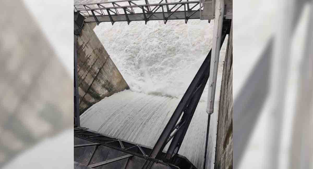 Peddapalli: Yellampalli gates lifted to release water