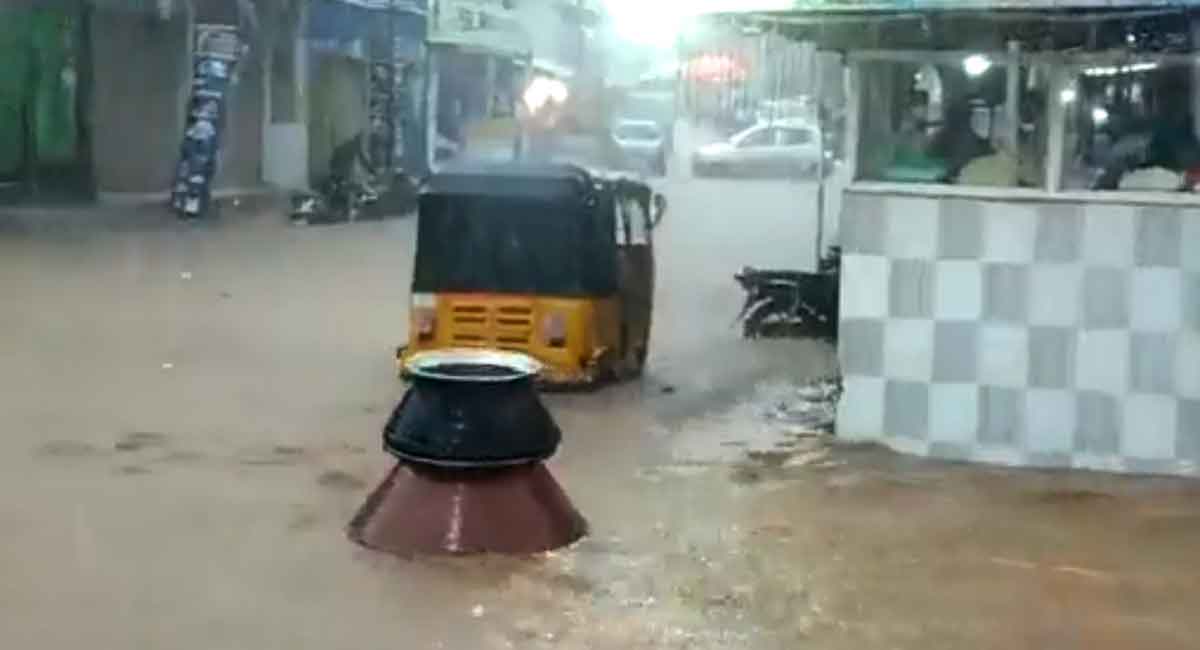 Hyderabad: Video of biryani bhagona washing away amidst rains goes viral