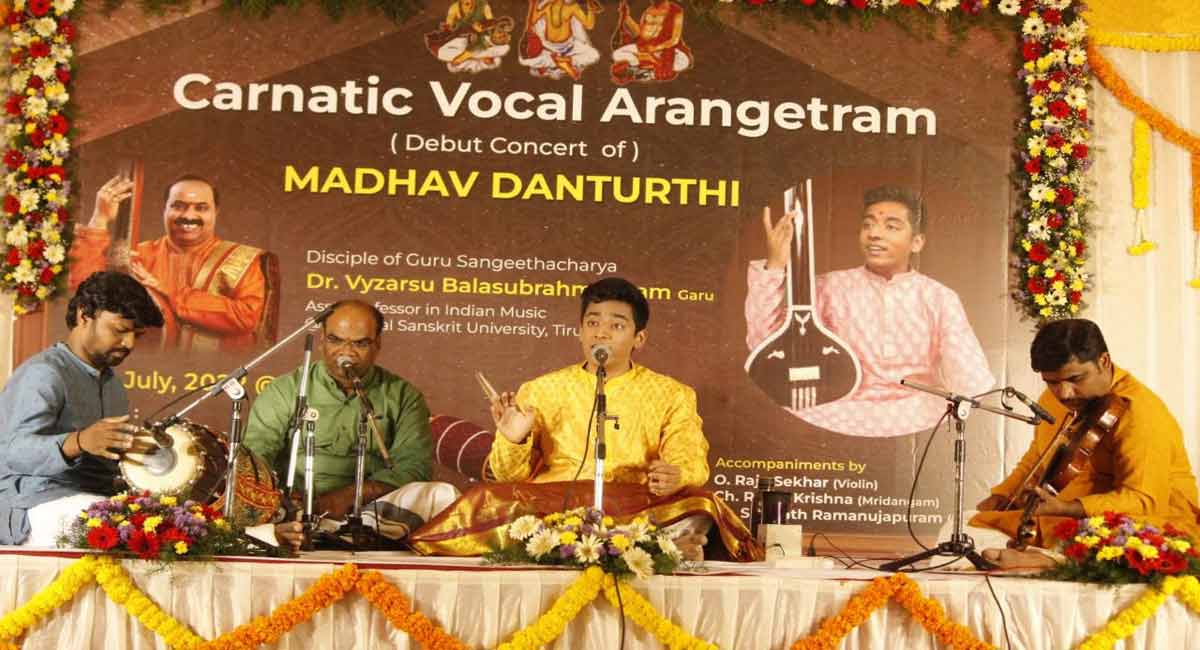 NRI classical musician Madhav makes his debut concert