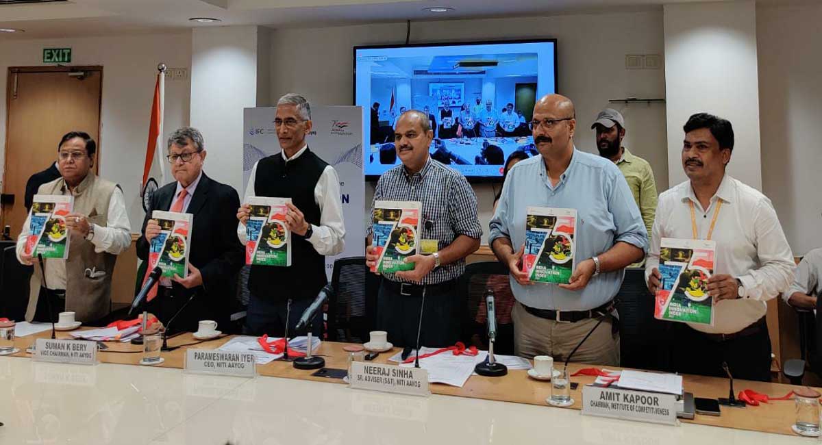 Telangana among top three States in Niti Aayog’s third edition of innovation index