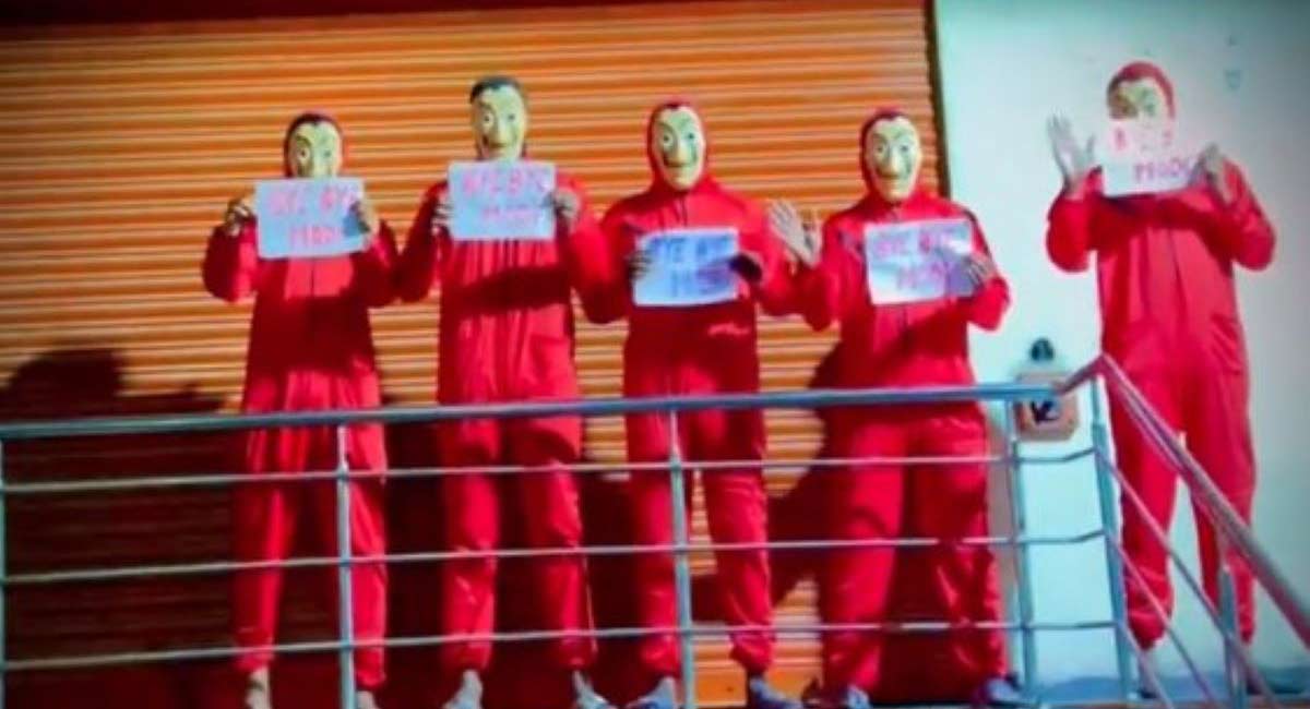 ‘Money Heist’ gang in Hyderabad says ‘Bye Bye Modi’ for one last time