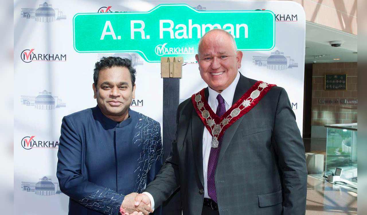 AR Rahman expresses gratitude after Canadian city names street after him
