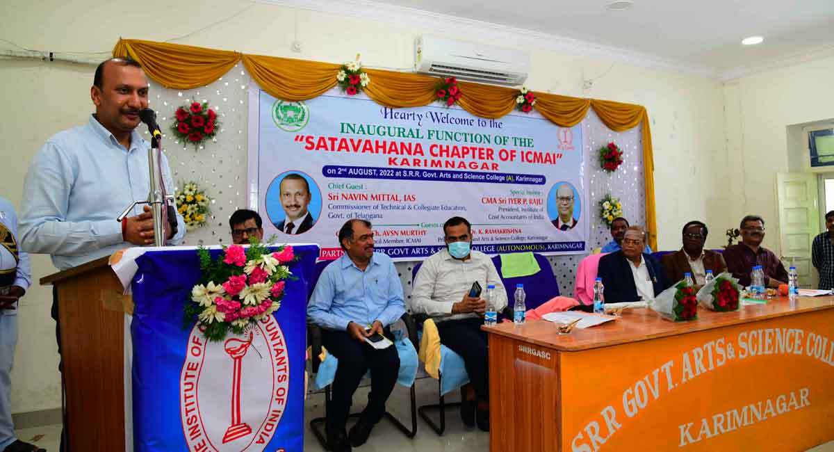 Karimnagar: ICMAI opens its chapter in SRR College