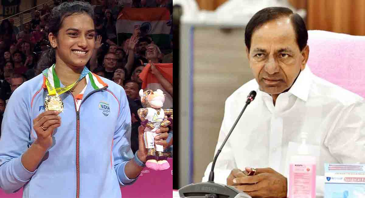 CM KCR congratulates PV Sindhu on winning gold at CWG 2022