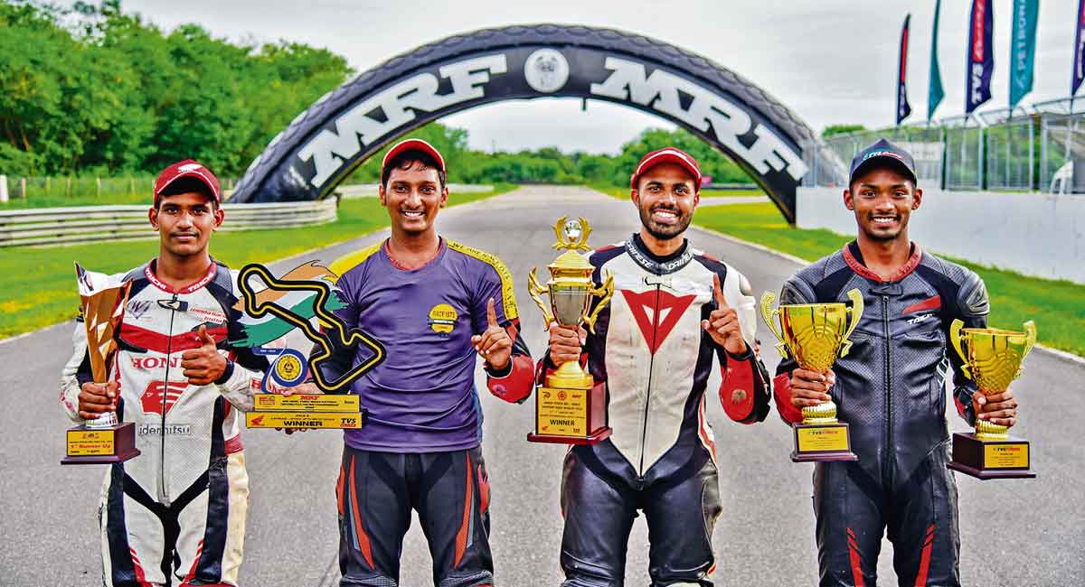 Hyderabad’s Zubair emerge champion at National Motorcycle Racing Championship