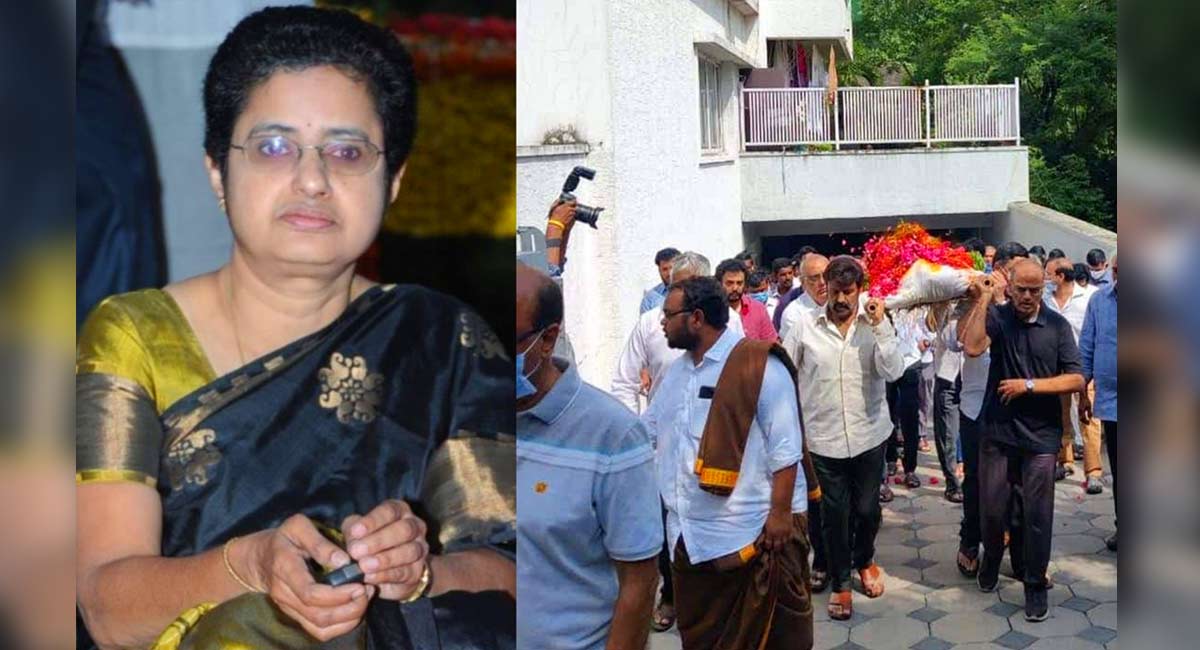 NTR’s daughter Uma Maheswari cremated in Hyderabad