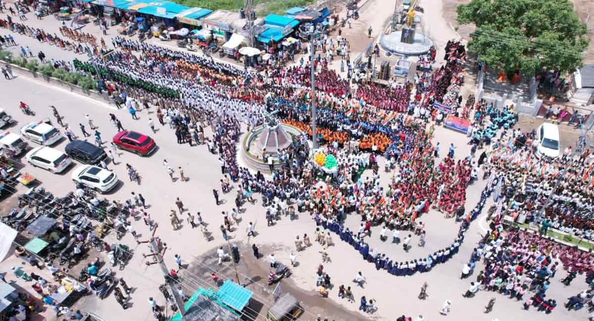 Patriotism fills the air in composite Adilabad