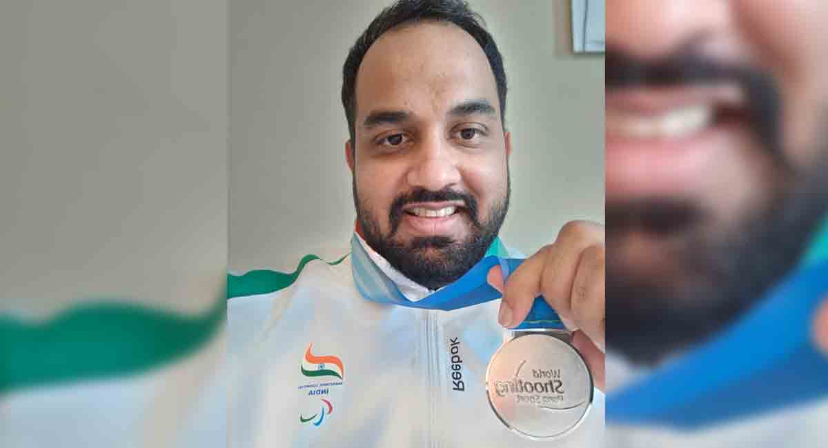 Telangana para shooter Sandesh clinches team silver in World Shooting