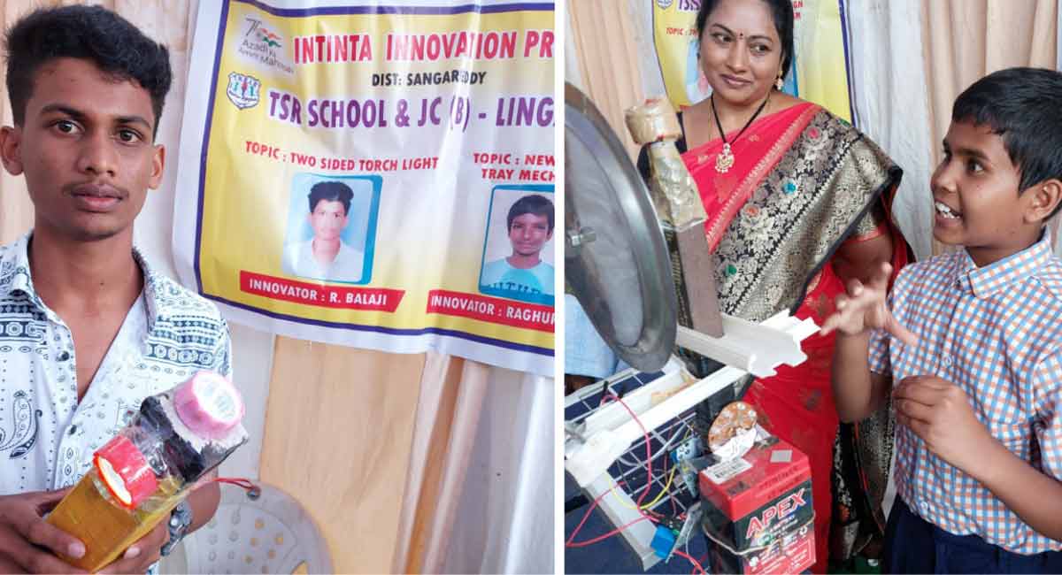 Sangareddy: Students come up with innovative solutions to daily problems