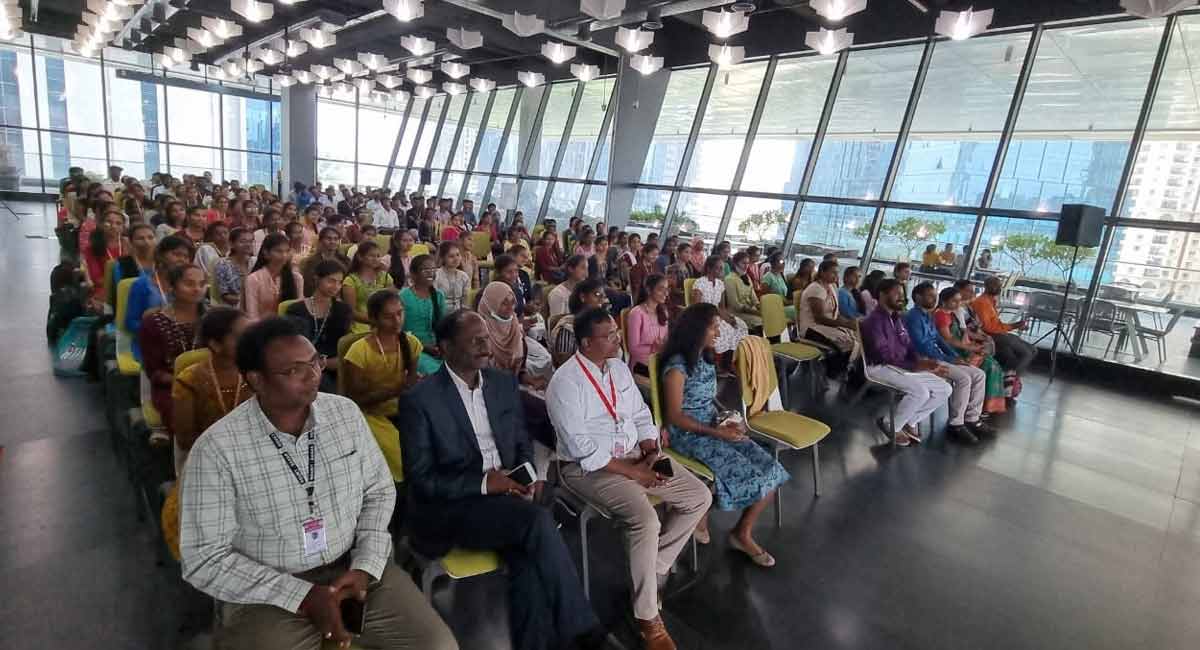 RGUKT-Basar students visit T-Hub in Hyderabad
