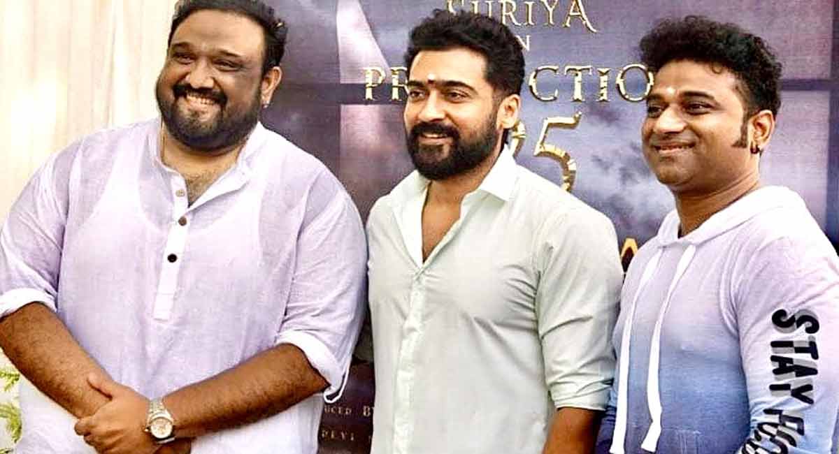 Tamil star Suriya begins shooting for Siva’s action entertainer