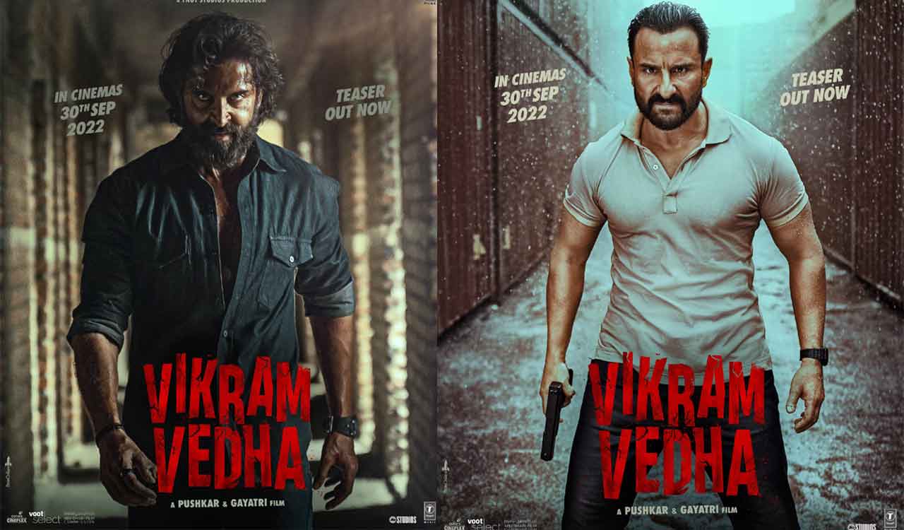 Teaser of Hrithik and Saif’s ‘Vikram Vedha’ receives love from all quarters