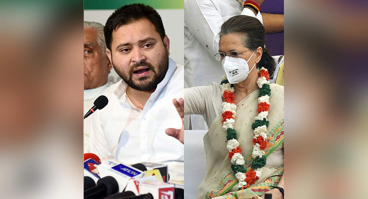 Tejashwi Yadav to meet Sonia Gandhi on Friday ahead of floor test in Bihar
