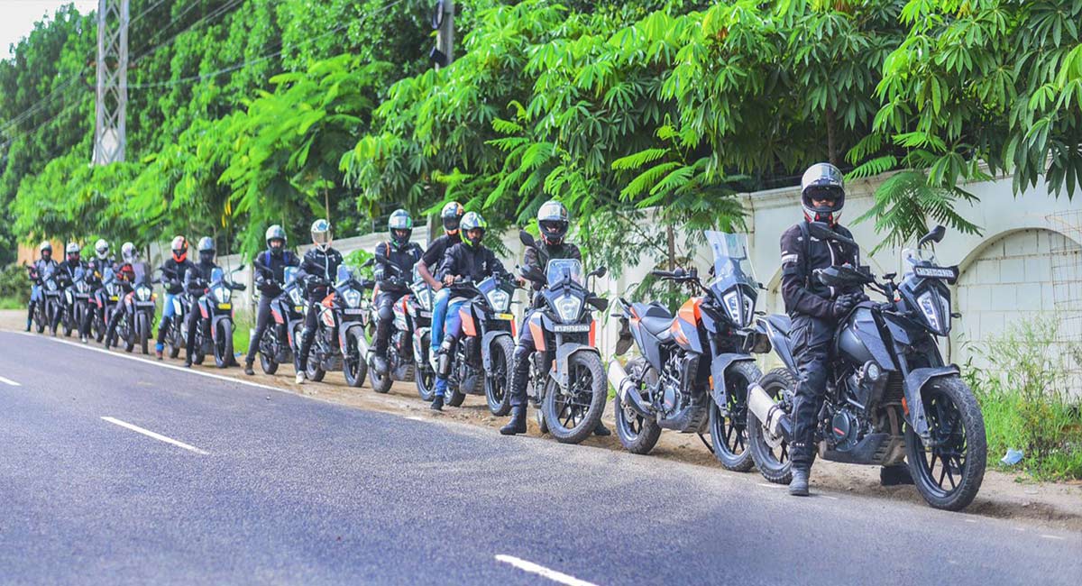 KTM adventure trail held in Hyderabad