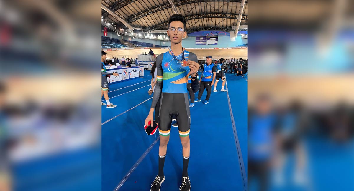 Hyderabad Cyclist Ashirwad Selected For Junior World Event Telangana Today