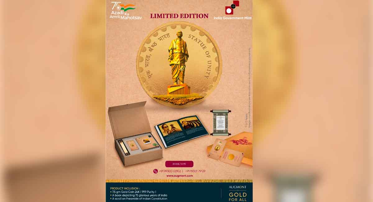 Augmont Gold launches “Limited-edition Coin” to honour 75th anniversary of India’s Independence