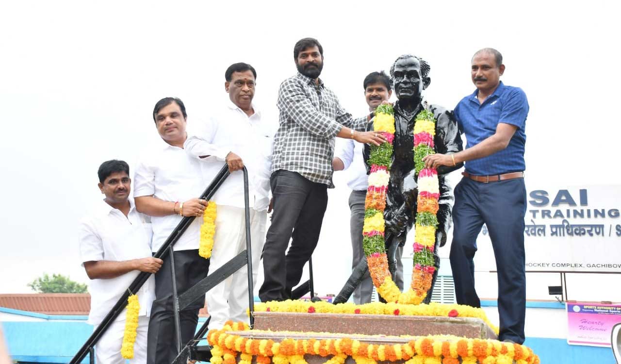 Minister Srinivas Goud inaugurates hockey tournament in Hyderabad