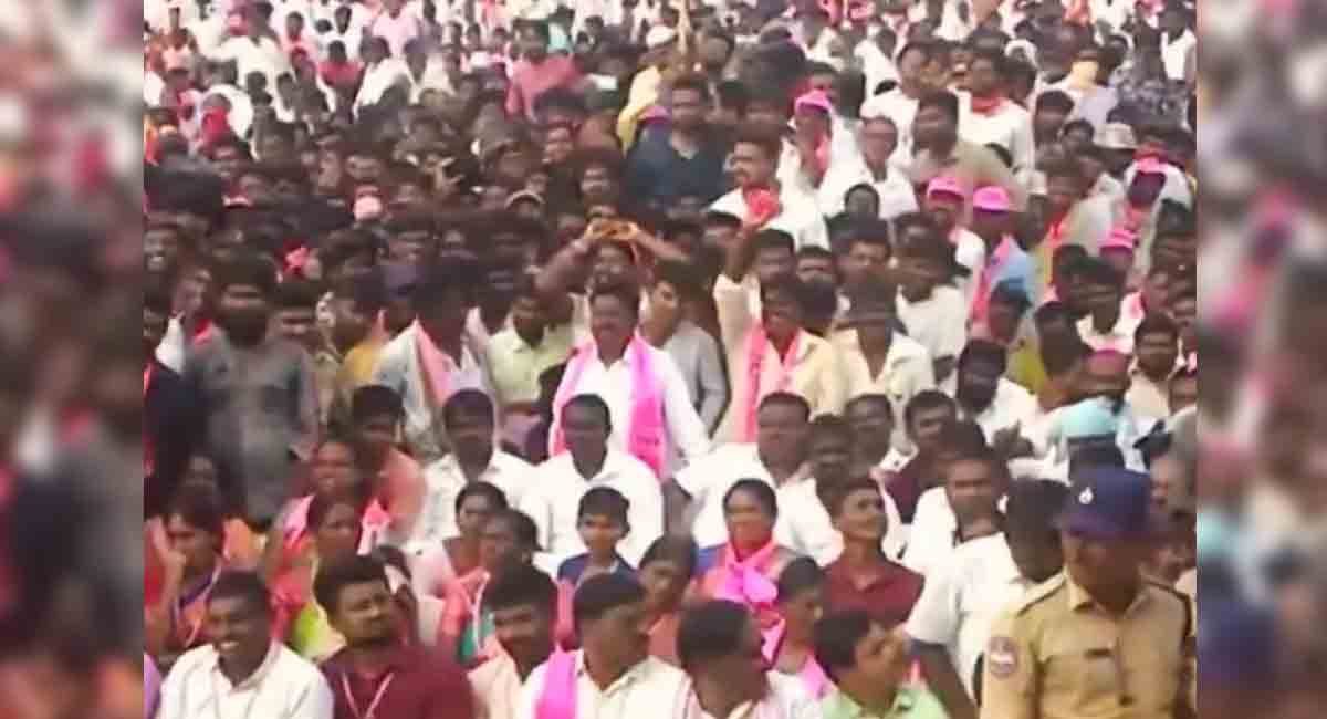 Public turn out impressive for TRS public meeting at Munugode
