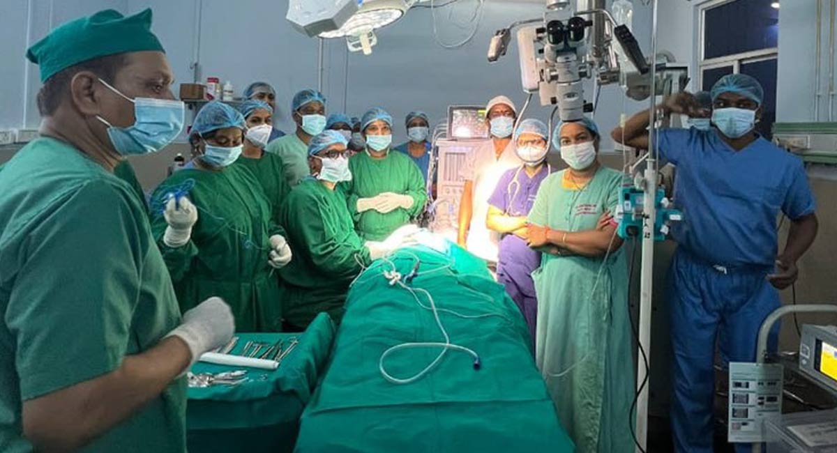 Gandhi Hospital surgeons conduct cochlear implant surgery on 3-year-old boy
