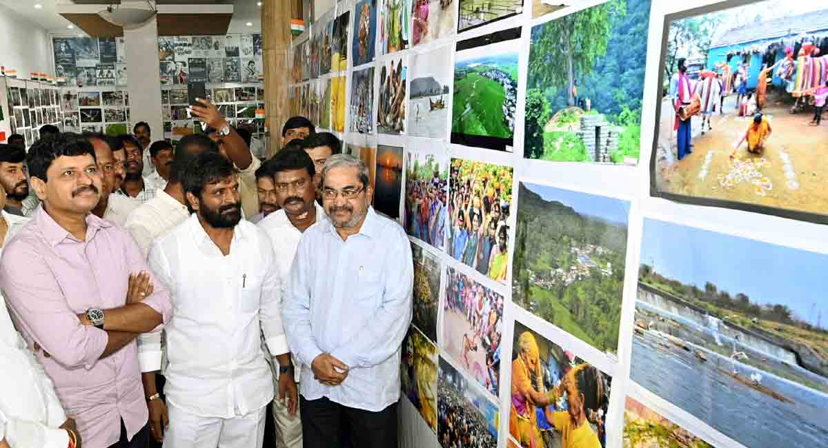 MP J Santosh Kumar inaugurates Photo exhibition at Ravindra Bharathi